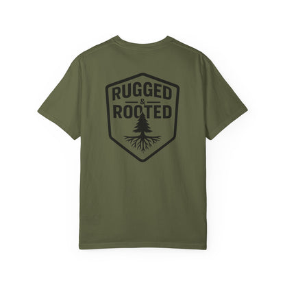 Rugged Rooted Shield Logo T-shirt