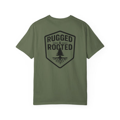 Rugged Rooted Shield Logo T-shirt