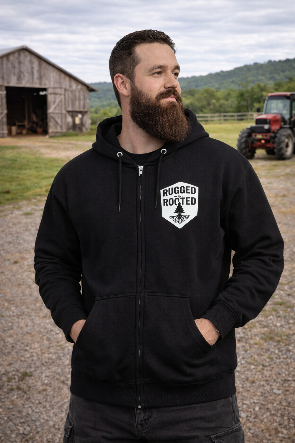 Rugged Rooted Zip Hoodie