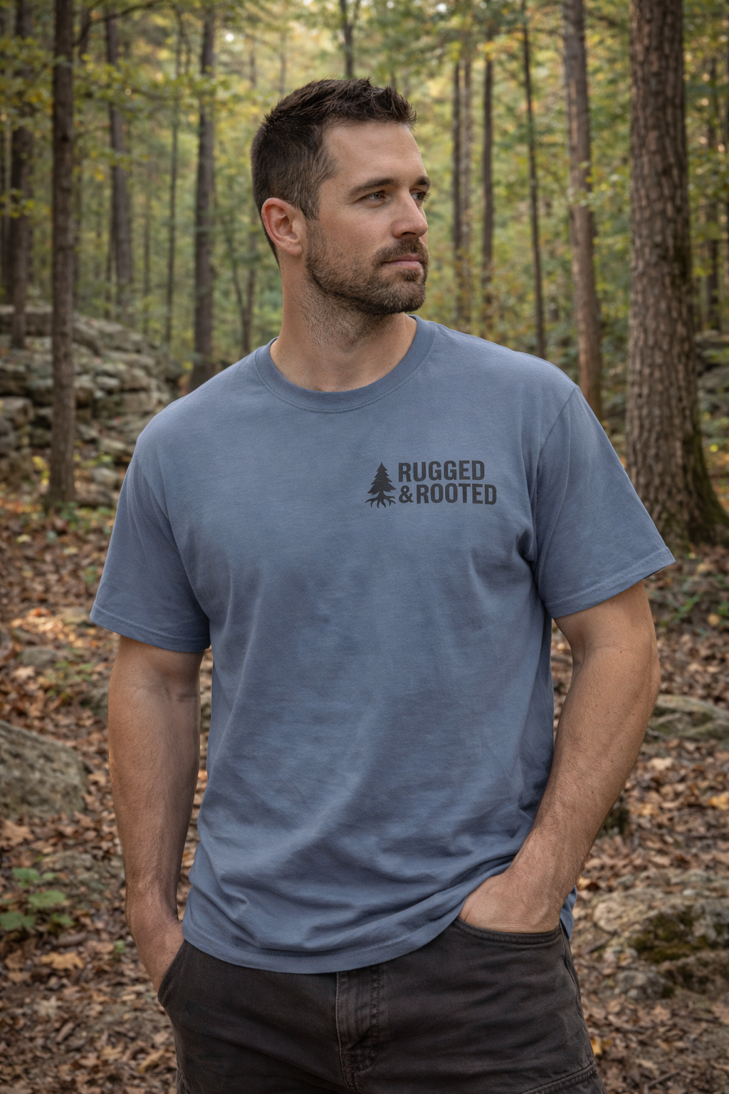 Rugged & Rooted 30-30 Hunting Rifle Graphic Tee