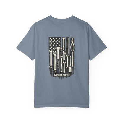 Tool American Flag  Rugged & Rooted T-Shirt