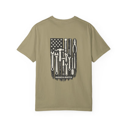 Tool American Flag  Rugged & Rooted T-Shirt